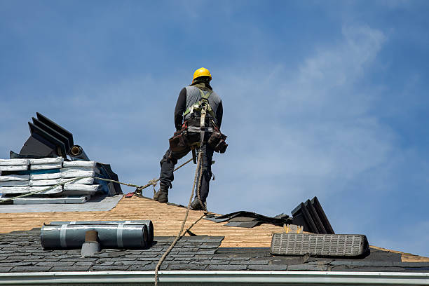 Professional Flat Roof Repair technician working in Fremont, NC